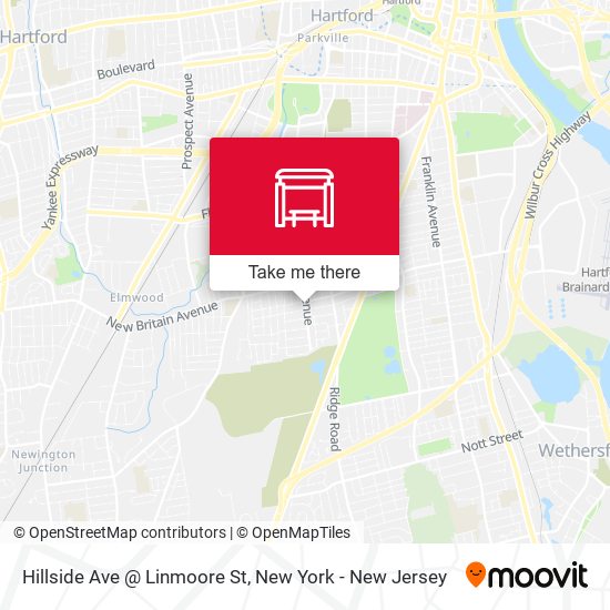 Mapa de Hillside Ave @ Linmoore St