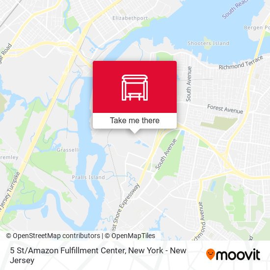 5 St/Amazon Fulfillment Center map