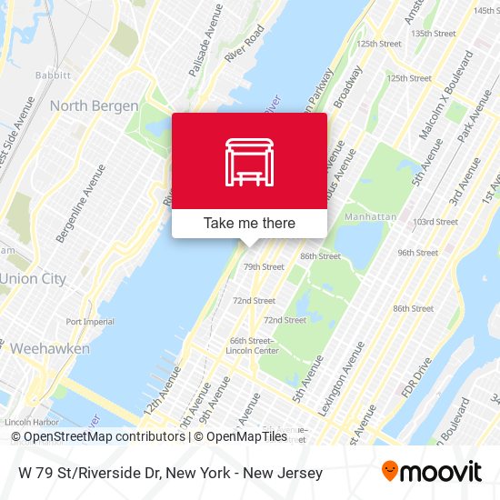 Mapa de W 79 St/Riverside Dr