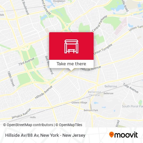 Mapa de Hillside Av/88 Av