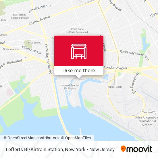 Mapa de Lefferts Bl/Airtrain Station