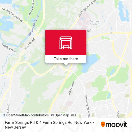 Farm Springs Rd & 4 Farm Springs Rd map