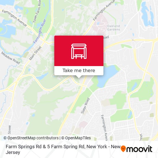 Farm Springs Rd & 5 Farm Spring Rd map