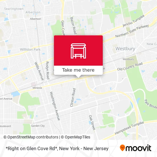 *Right on Glen Cove Rd* map