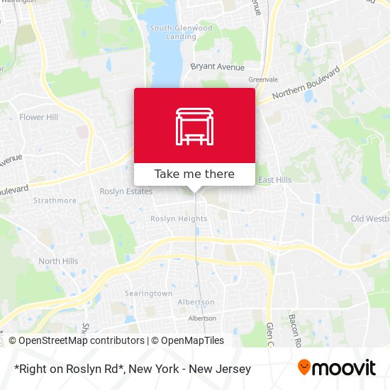 Mapa de *Right on Roslyn Rd*