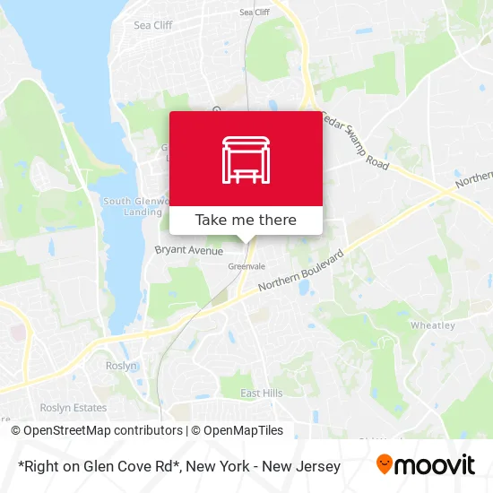 *Right on Glen Cove Rd* map