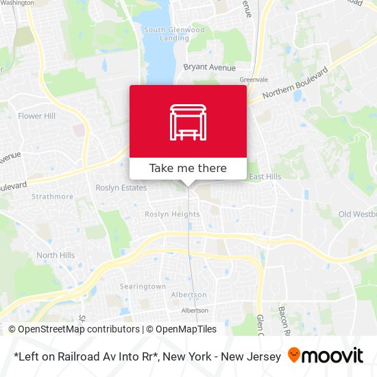 *Left on Railroad Av Into Rr* map