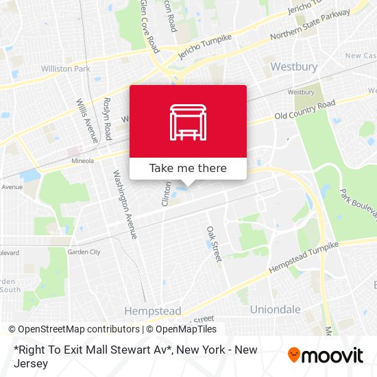 *Right To Exit Mall Stewart Av* map