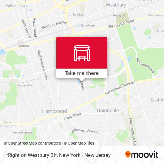 Mapa de *Right on Westbury Bl*