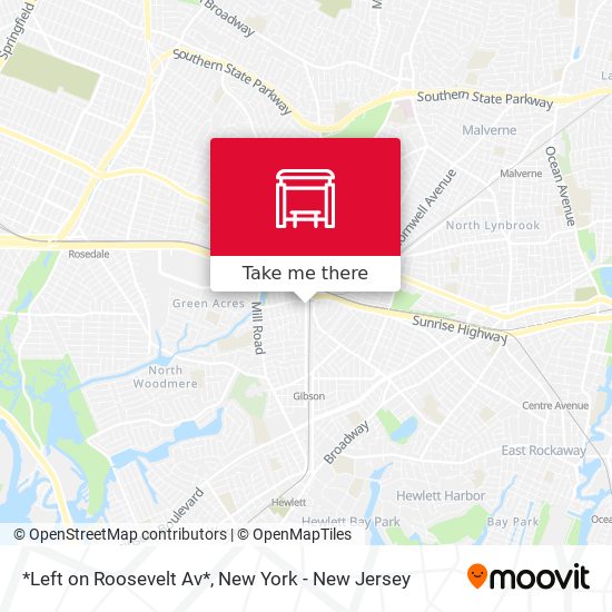 Mapa de *Left on Roosevelt Av*