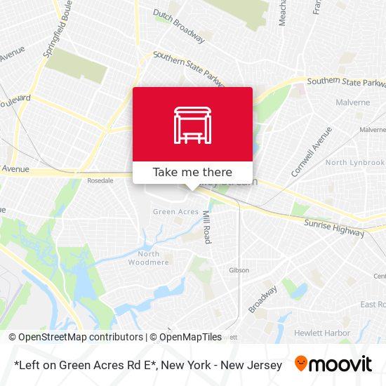Mapa de *Left on Green Acres Rd E*