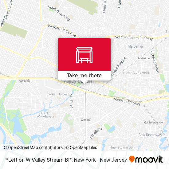 Mapa de *Left on W Valley Stream Bl*