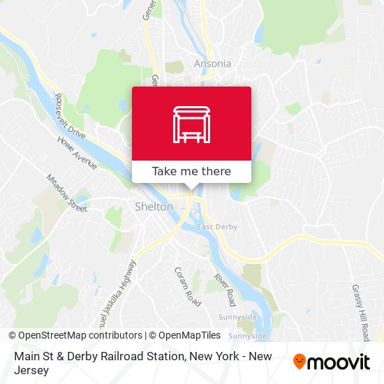 Main St & Derby Railroad Station map