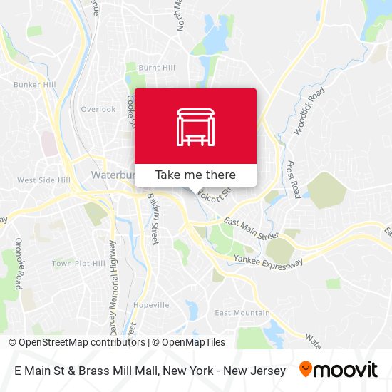 Mapa de E Main St & Brass Mill Mall
