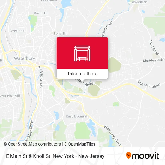 E Main St & Knoll St map