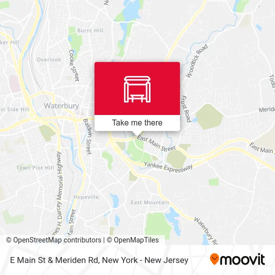 E Main St & Meriden Rd map