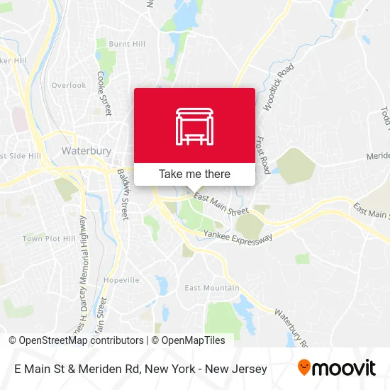 E Main St & Meriden Rd map