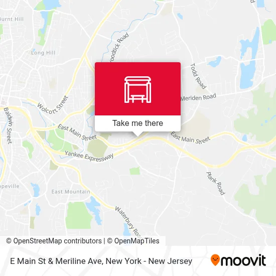 E Main St & Meriline Ave map