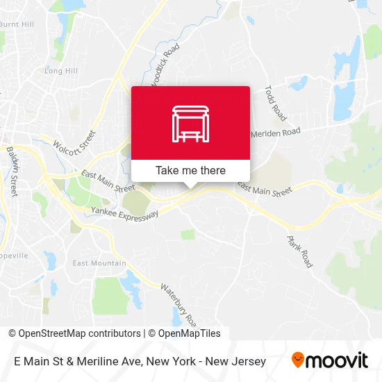 E Main St & Meriline Ave map