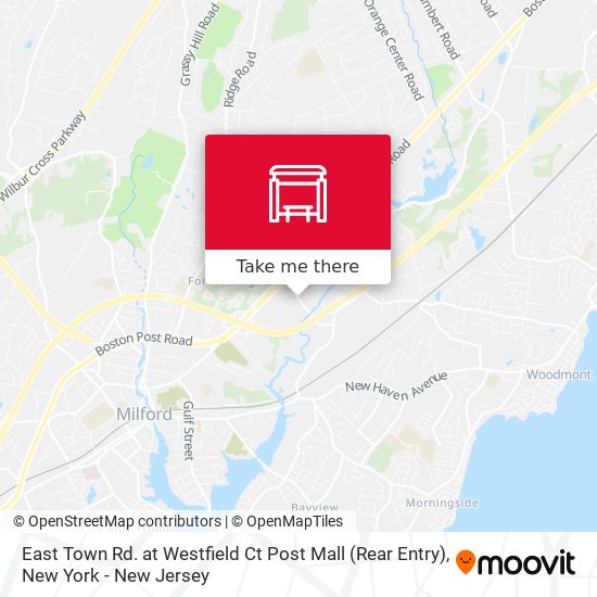 East Town Rd. at Westfield Ct Post Mall (Rear Entry) map