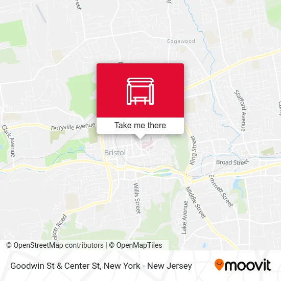 Goodwin St & Center St map
