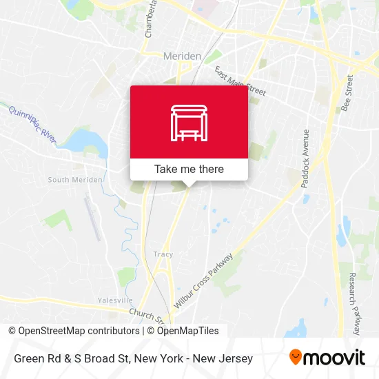 Green Rd & S Broad St map