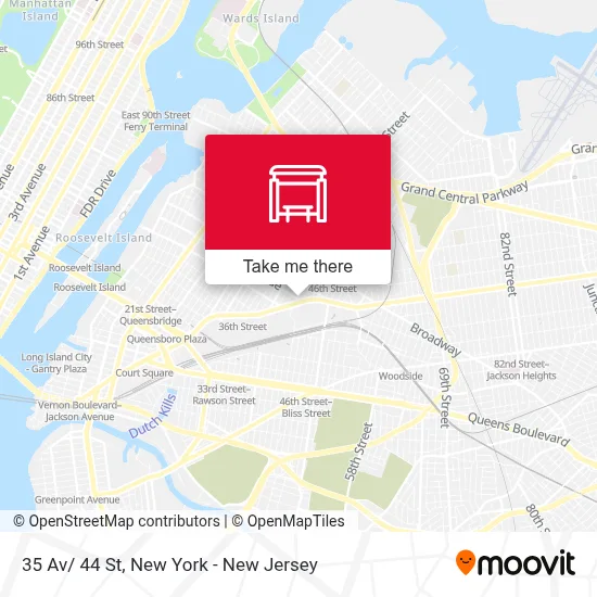 35 Av/ 44 St map