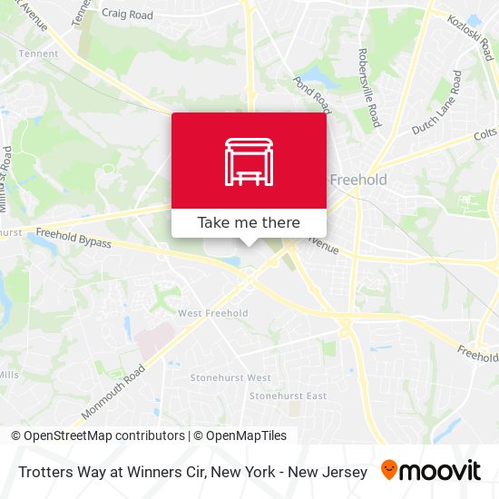 Trotters Way at Winners Cir map