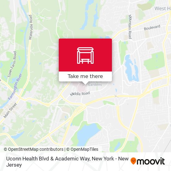 Uconn Health Blvd & Academic Way map