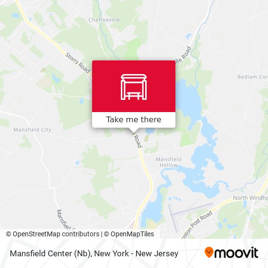 Mapa de Mansfield Center (Nb)
