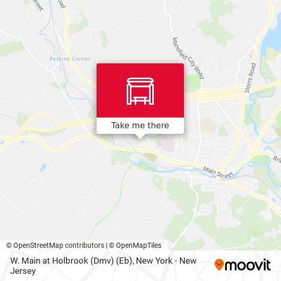 W. Main at Holbrook (Dmv) (Eb) map