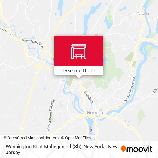 Washington St at Mohegan Rd (Sb) map