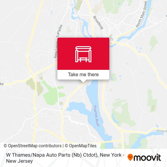 Mapa de W Thames / Napa Auto Parts (Nb) Ctdot)