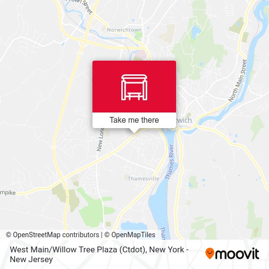 Mapa de West Main / Willow Tree Plaza (Ctdot)