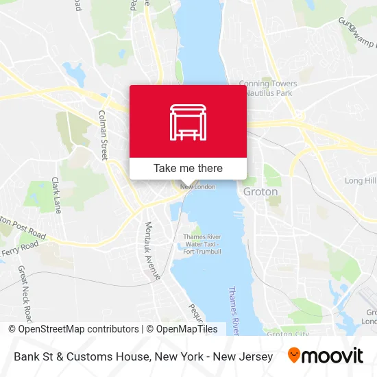 Bank St & Customs House map