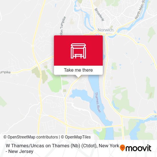 Mapa de W Thames / Uncas on Thames (Nb) (Ctdot)