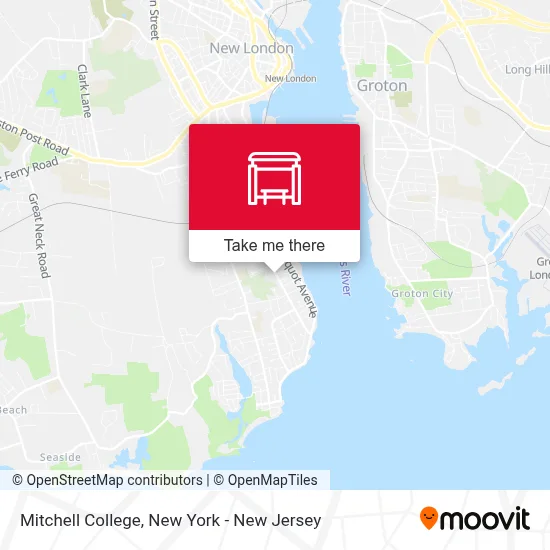 Mitchell College map