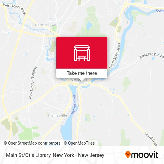 Main St/Otis Library map