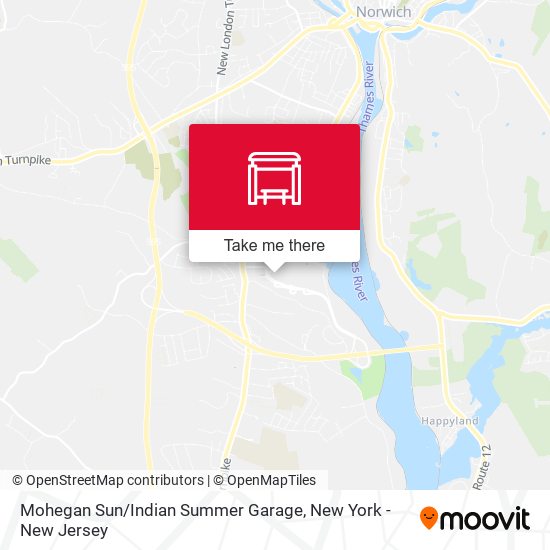 Mohegan Sun / Indian Summer Garage map