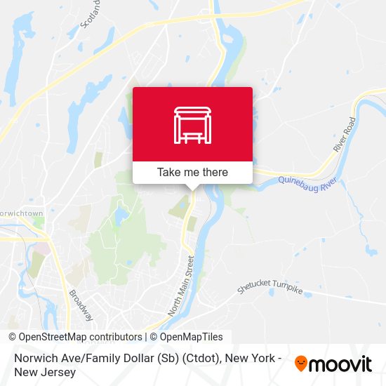 Mapa de Norwich Ave / Family Dollar (Sb) (Ctdot)