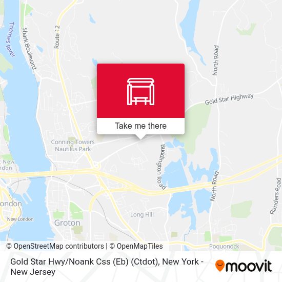 Gold Star Hwy / Noank Css (Eb) (Ctdot) map