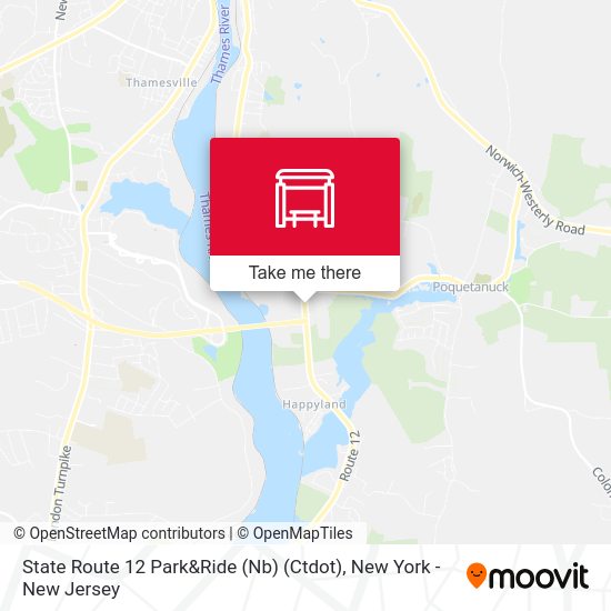 Mapa de State Route 12 Park&Ride (Nb) (Ctdot)