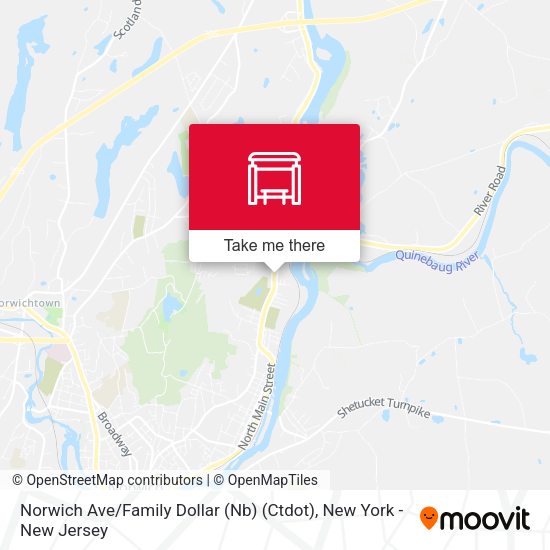 Norwich Ave / Family Dollar (Nb) (Ctdot) map