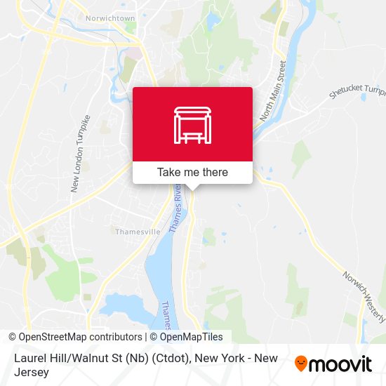 Mapa de Laurel Hill / Walnut St (Nb) (Ctdot)