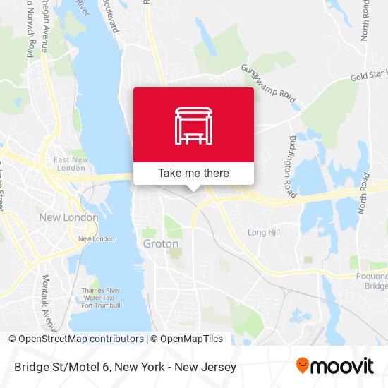 Bridge St/Motel 6 map