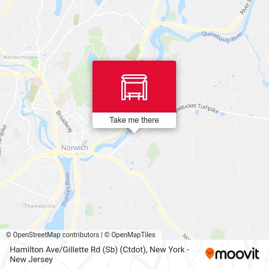 Hamilton Ave / Gillette Rd (Sb) (Ctdot) map