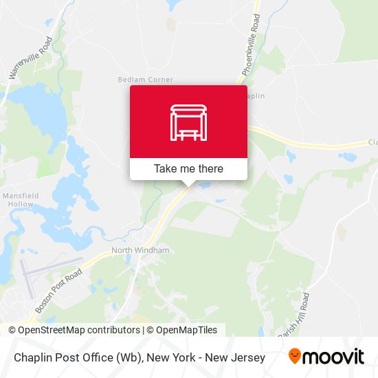 Chaplin Post Office (Wb) map