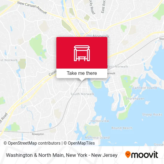 Washington & North Main map