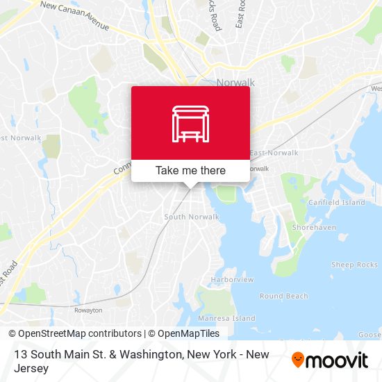 13 South Main St. & Washington map