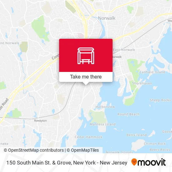 150 South Main St. & Grove map